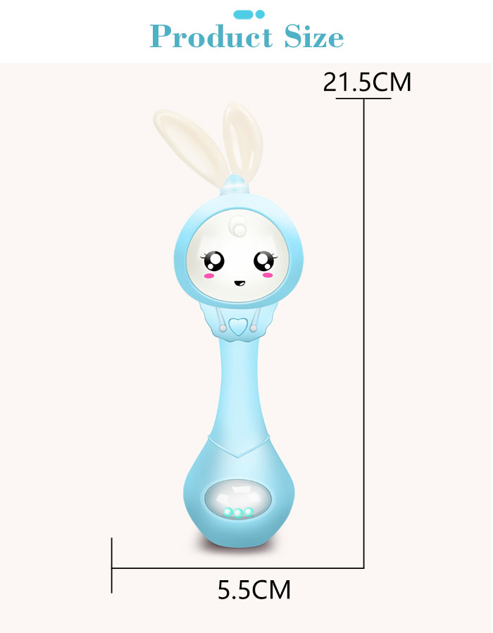 Baby's Music Teether Bunny Rattle Toy