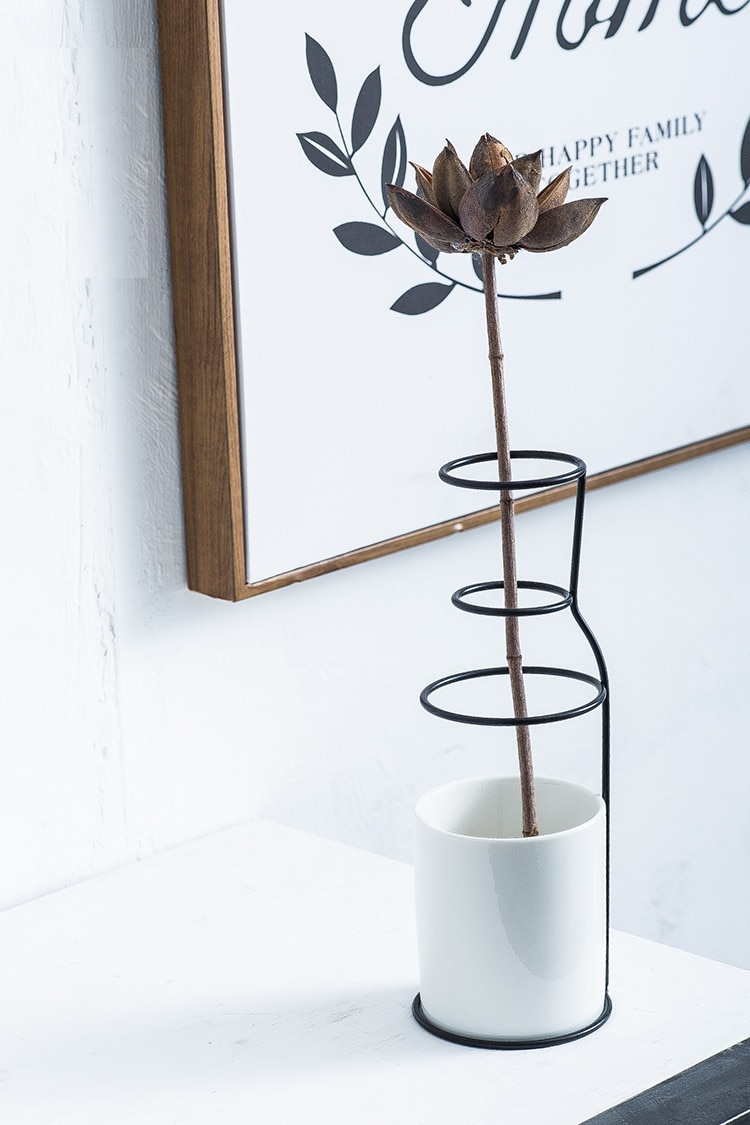 Nordic Metal Vase for Home Decor